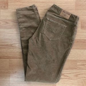 Hollister Khaki Corduroy Skinny Pants